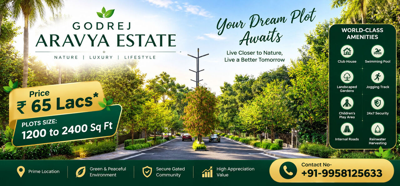 Bangalore, Residential Plots, INR 6500000,  1200 Sq. Feet,  Godrej Aravya Estate: A Smart Investment For Long-Term Growth