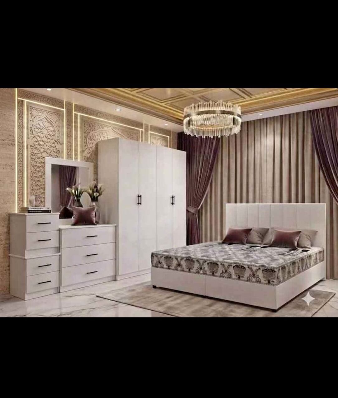 Jeddah, Furniture, SAR 1,  Complet Bedroom Set Available Brand New With Best Quality In All Colors Available