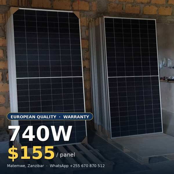 Dar es Salaam, Electronics, TZS 430000,  740W Solar Panel &mdash; European Quality, Matemwe Stock