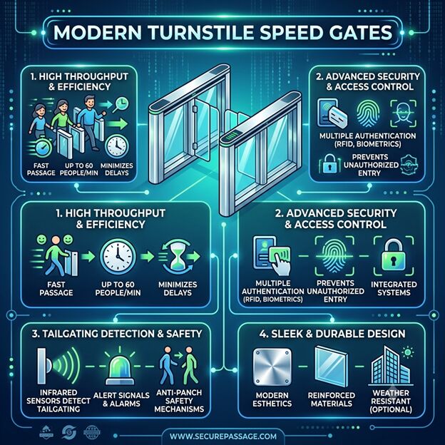 Dubai, Computer, Turnstile Speed Gates In UAE &ndash; Smart Access Control For Modern Buildings