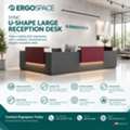 AED 6750,  Stunning U-Shape Reception Desk | Modern & Impressive Design