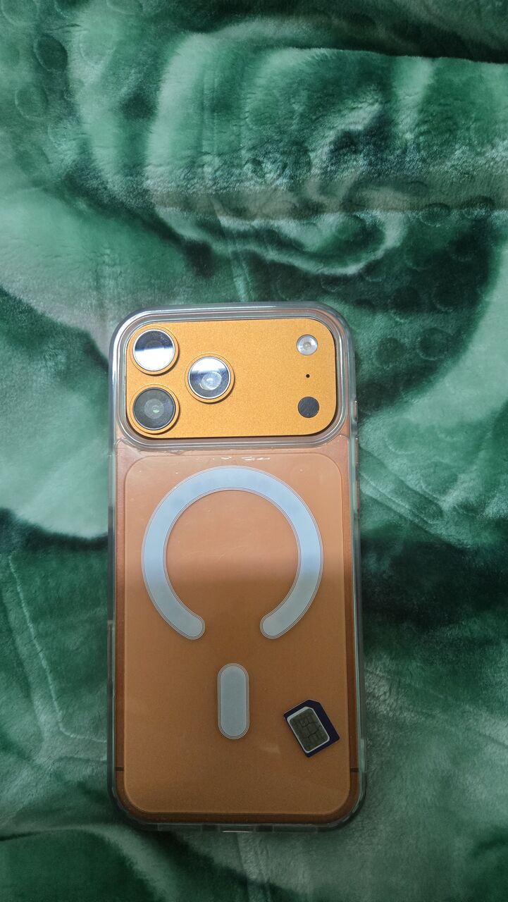 Riyadh, Mobile Phones, SAR 600,  I PHONE 17 PRO MAX ORANGE COLOR EMERICAN CLONE COPY A+ WITH 1TB MEMORY Box