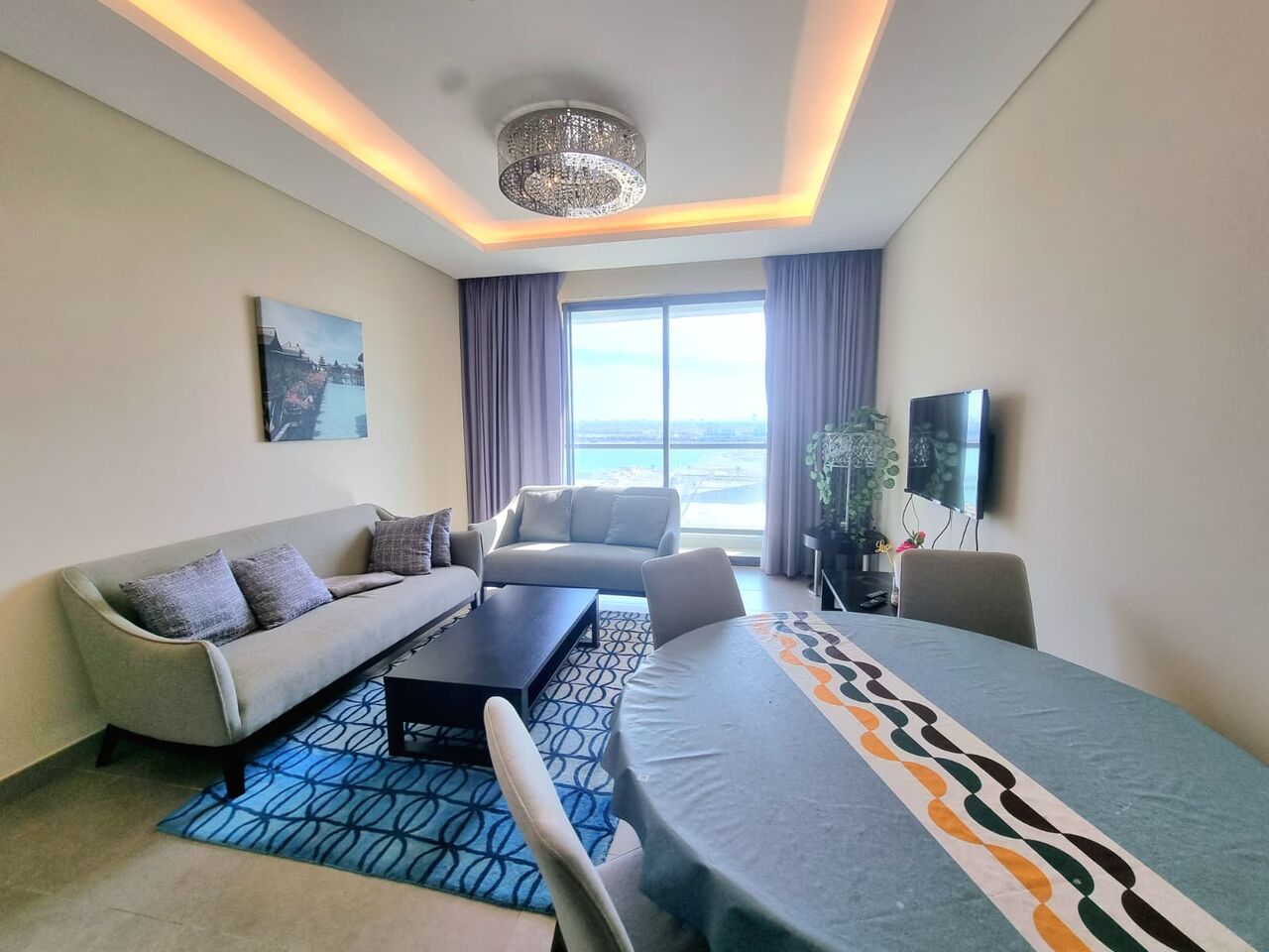 Amwaj Islands, Apartments, Flats, Houses & Villas, BHD 280/month,  Furnished,  1 BR,  70 Sq. Meter,  Lagoon View 1 BR FF Apartment With Balcony