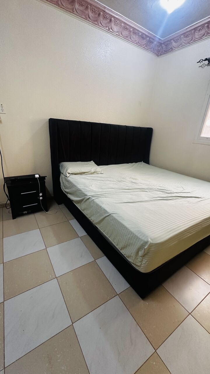Dammam, Furniture, SAR 450,  Bed + Mattress + Side Table &mdash; 450 SAR