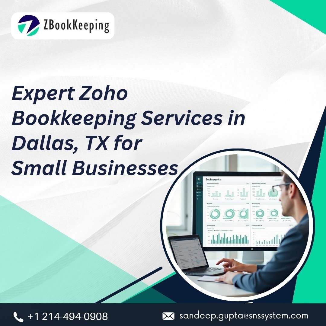 Dallas, Accounting, Expert Zoho Bookkeeping Services In Dallas, TX For Small Businesses