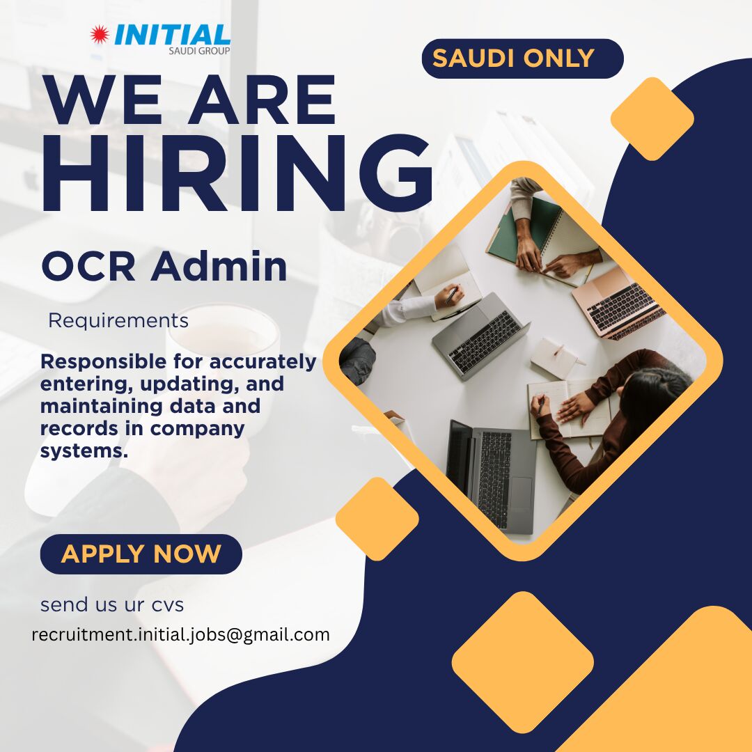 Riyadh, Jobs, OCR Admin
