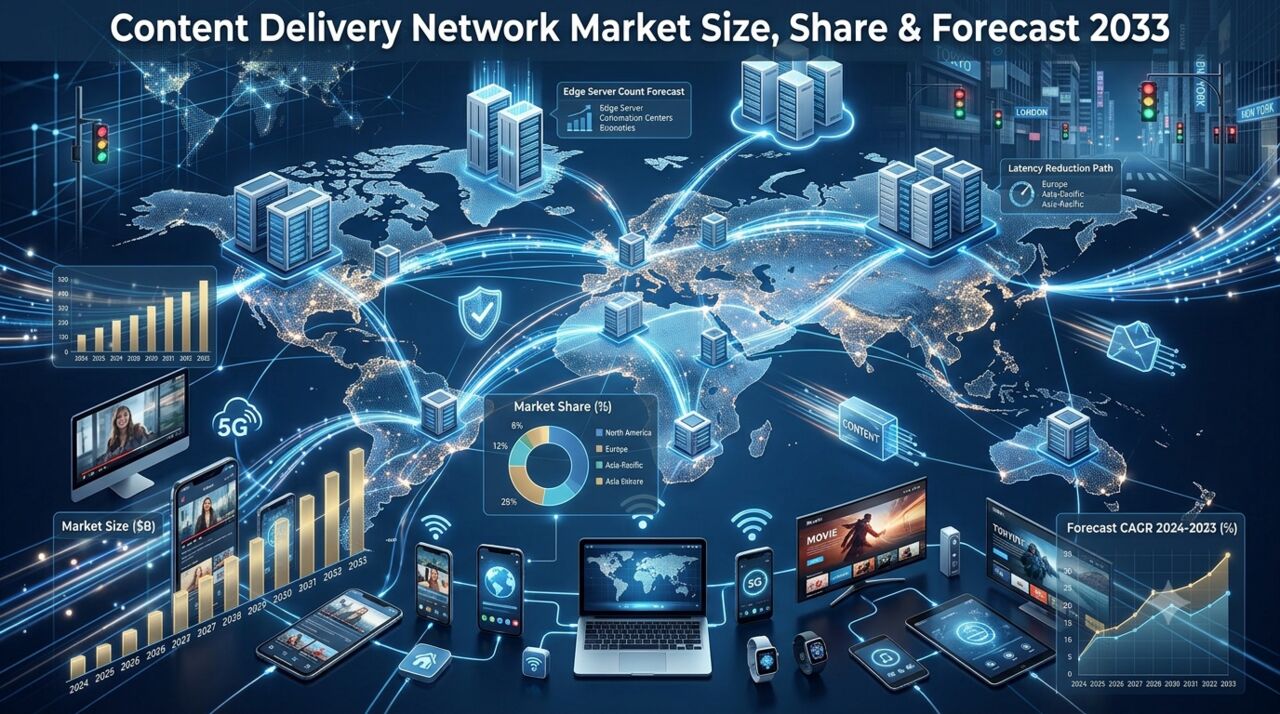 Boston, Business Partners, Content Delivery Network Market Size, Share & Forecast 2033