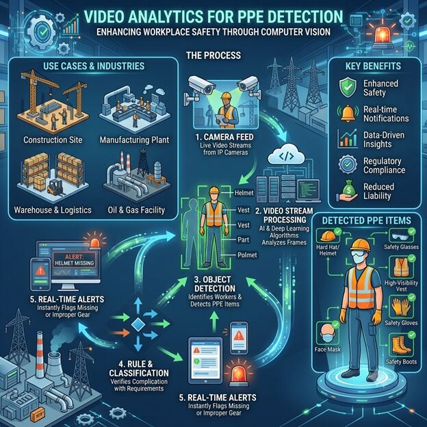 Dubai, Computer, Video Analytics Solutions For Automated PPE Monitoring Across Kuwait & GCC
