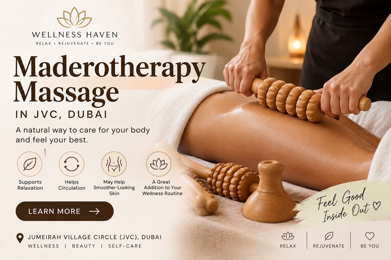 Jumeirah Village Circle, Health, Maderotherapy Massage In JVC, Dubai