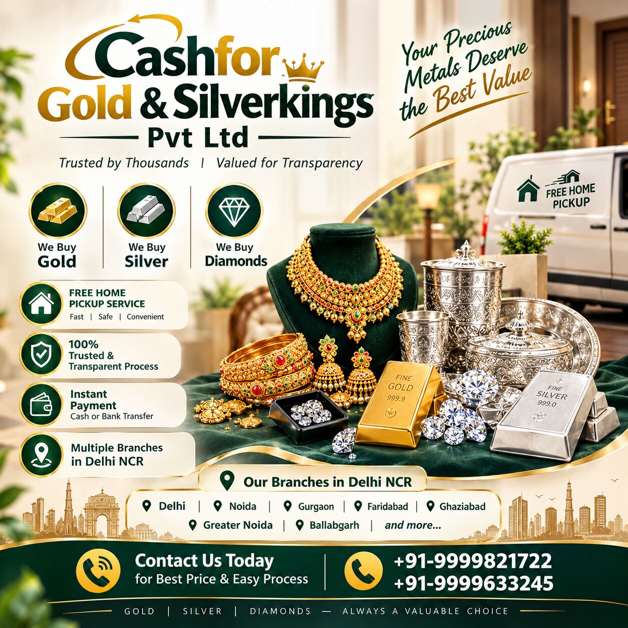 New Delhi, Items Wanted, What Are The Signs Of A Trustworthy Silver Buyer In Green Park?