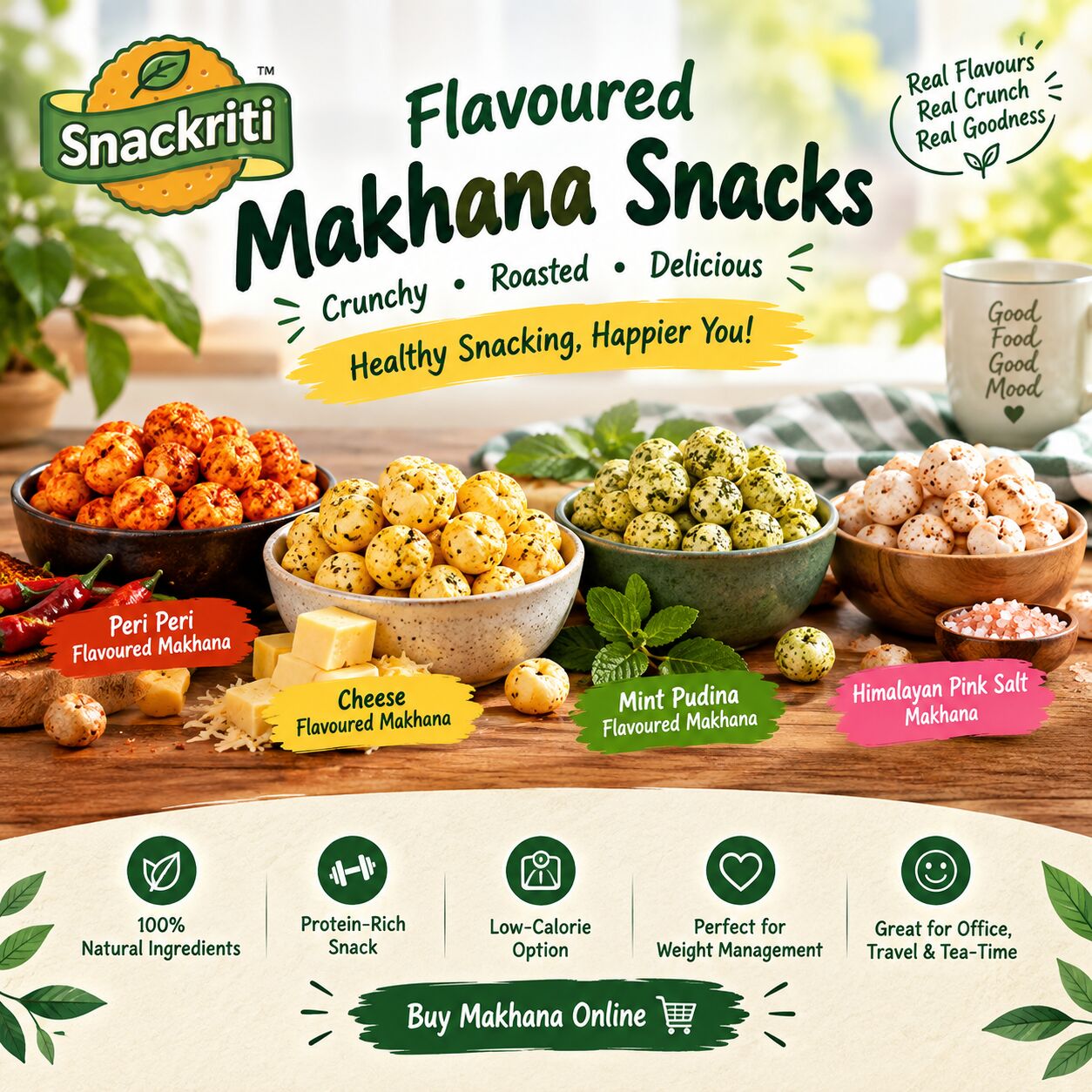 Mumbai, Food, Best Flavoured Makhana Snacks To Buy Online In India