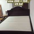 BHD 25,  Free Delivery And Fixing 📢 No Mattress Queen Size Double Bed For Sale 200 By 150 ...36471