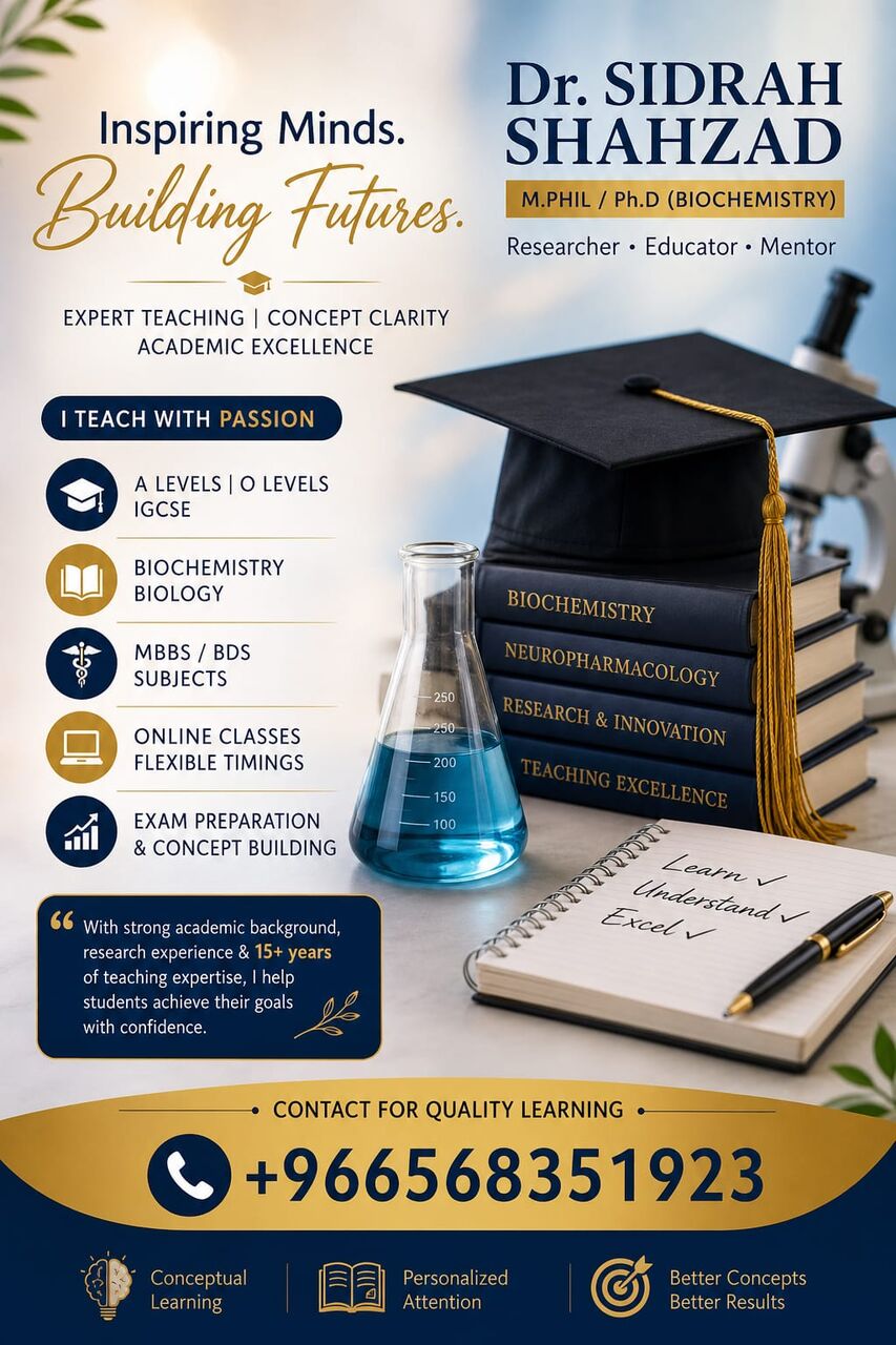 Riyadh, Job Seekers, Teaching IGCSE/O Levels, A Levels , MBBS/BDS