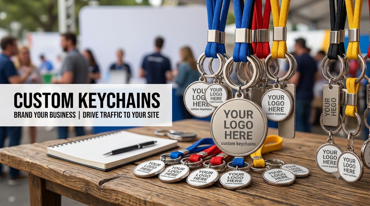 New York, Business, Custom Promotional Keychains Printed With Your Logo