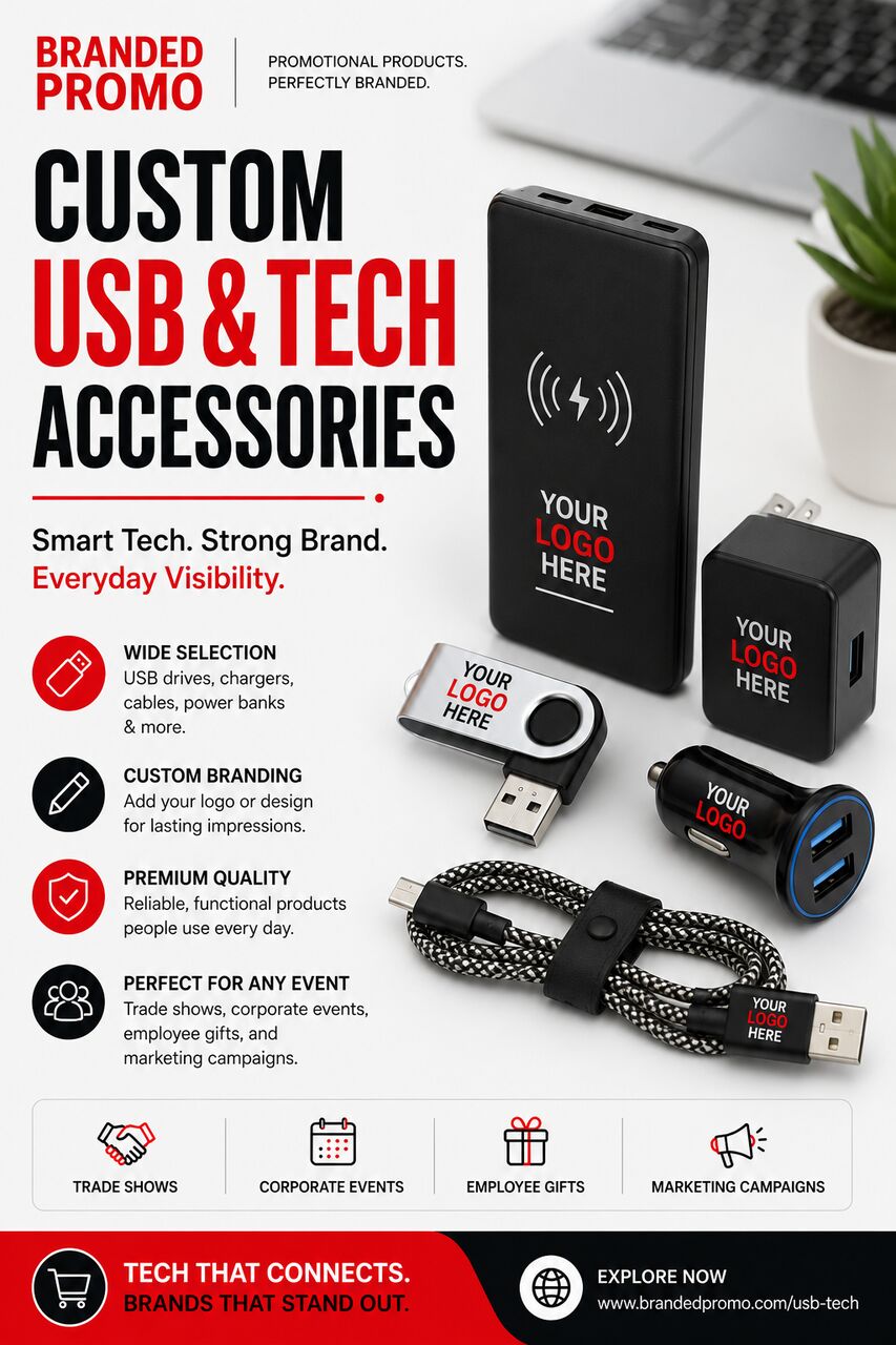 New York, Business, Custom Promotional USB & Tech Products Printed With Logo