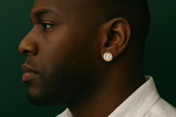 New York, Business, Diamond Stud Earrings For Men And Women In 10K & 14K Gold