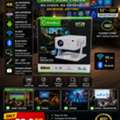 BHD 22,  SmartBarry HT29 4K HDR Smart Projector 22 BD Only