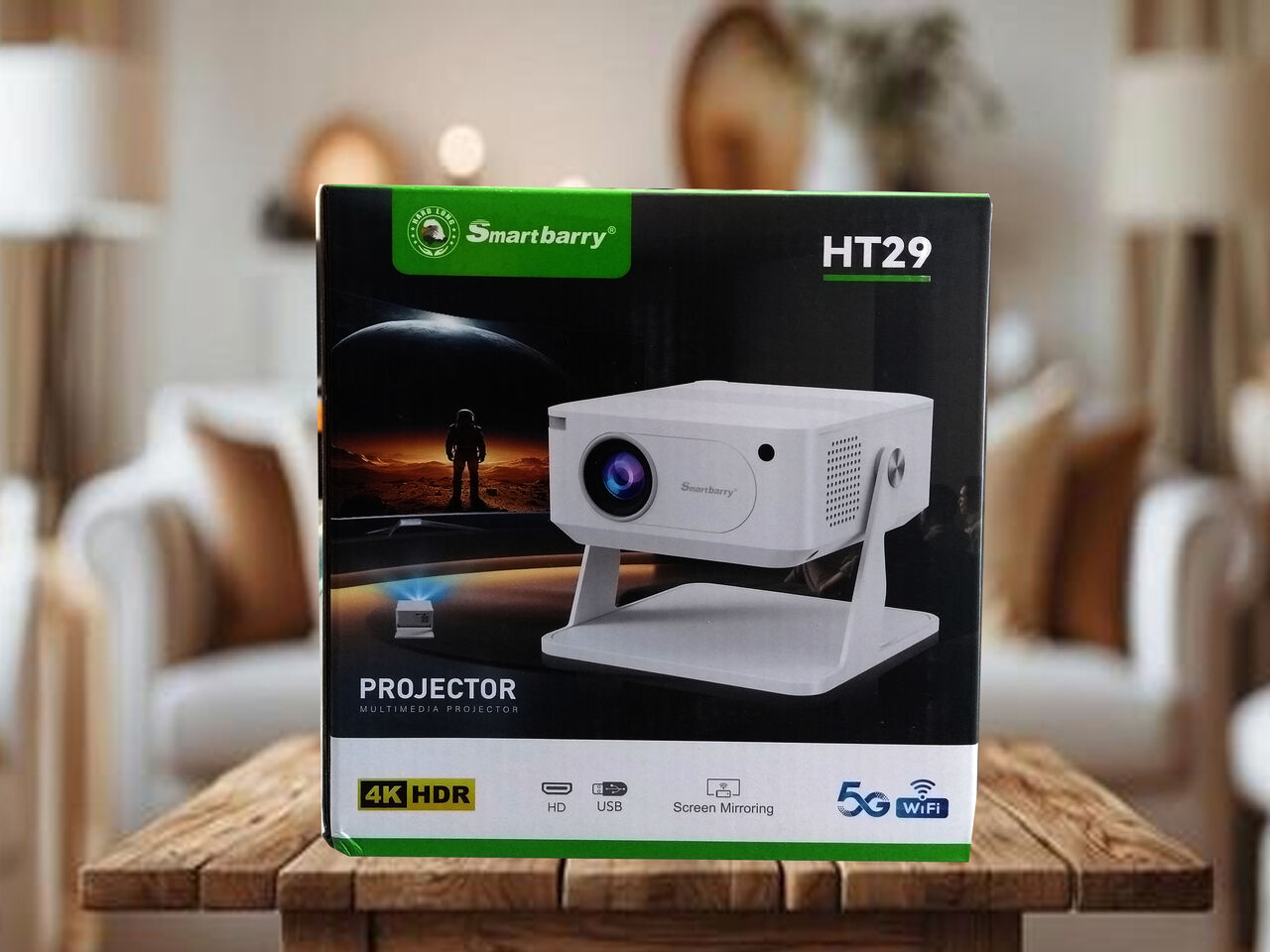 Riffa, Photo & Video, BHD 22,  SmartBarry HT29 4K HDR Smart Projector 22 BD Only