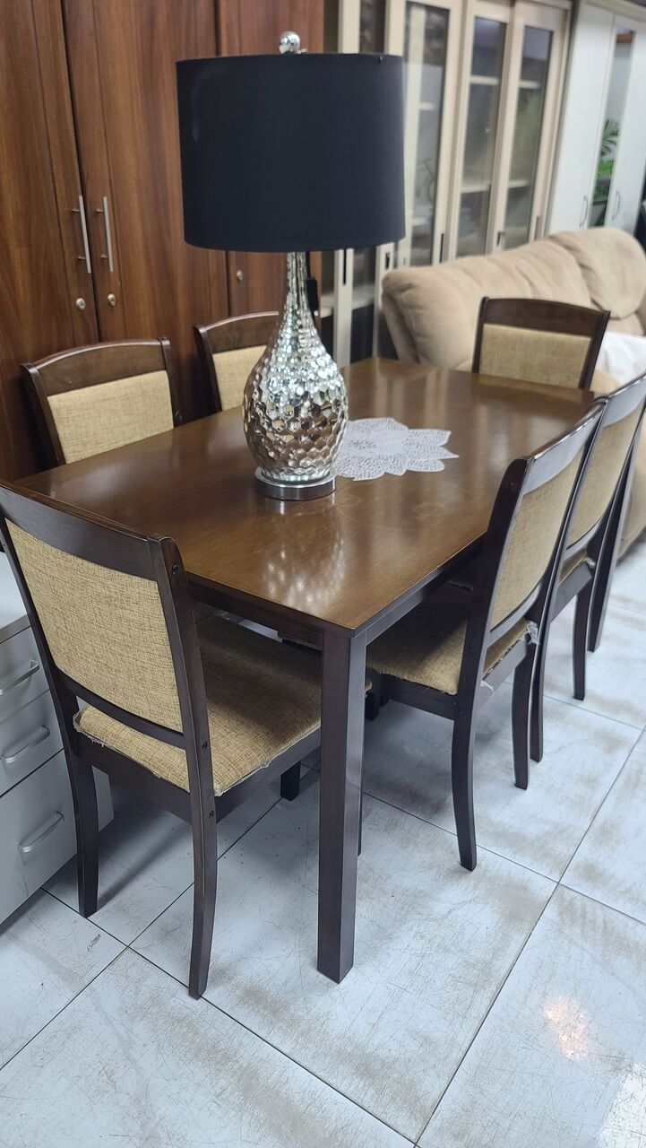 Jubail, Furniture, SAR 800,  Dining Table Set 6 Chairs Good Condition