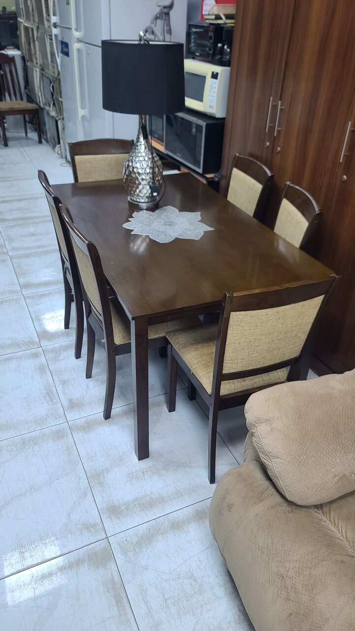 Jubail, Furniture, SAR 800,  Dining Table Set 6 Chairs Good Condition