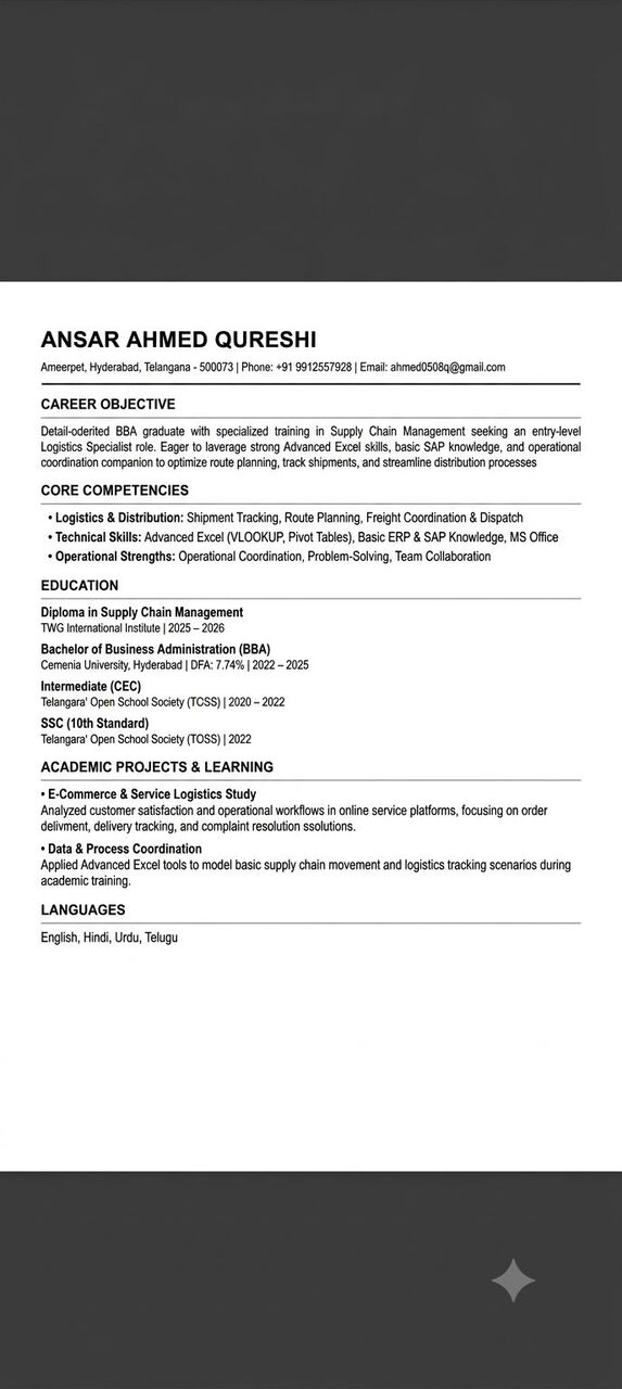 Riyadh, Job Seekers, LOGISTICS COORDINATOR