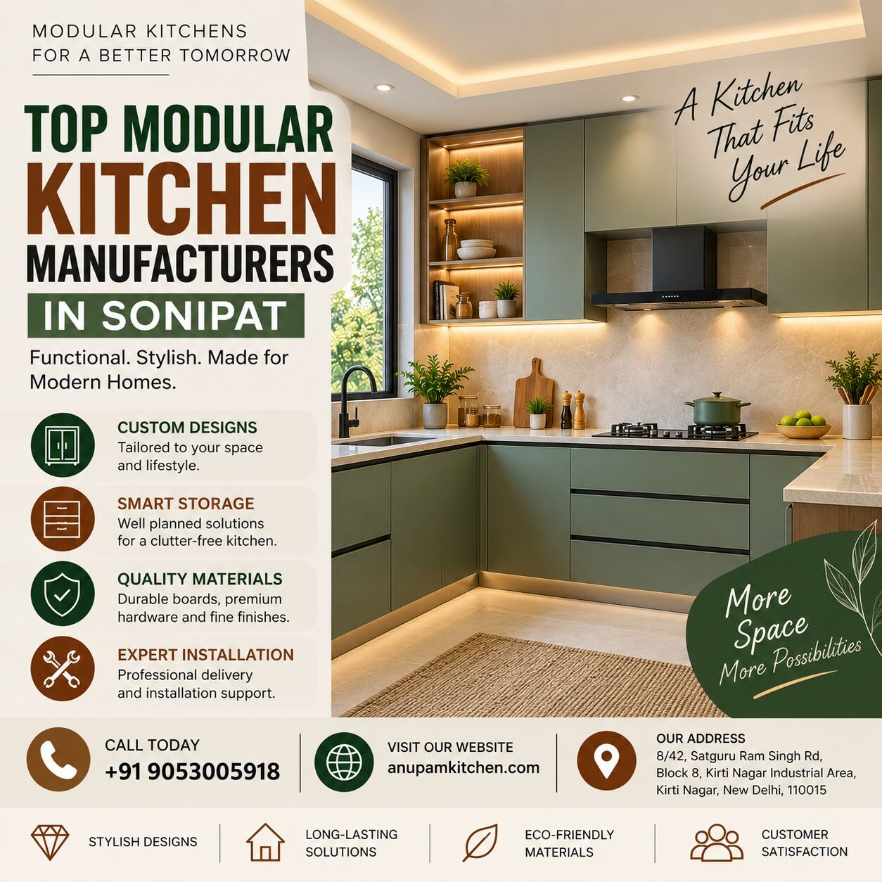 New Delhi, Household Items, INR 10000,  Stylish Modular Kitchen Manufacturers In Sonipat