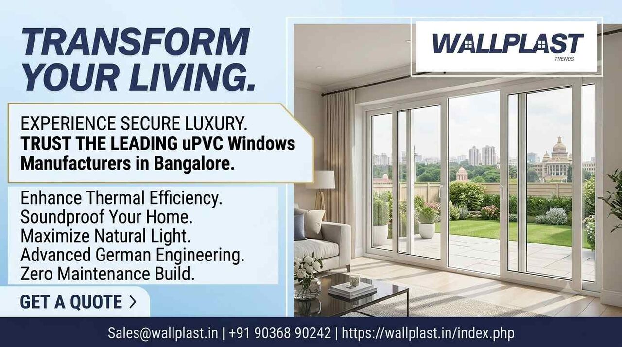 Bangalore, Construction, UPVC Windows Manufacturers In Bangalore