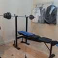 SAR 600,  Gym Set Bench And Weights 50kg
