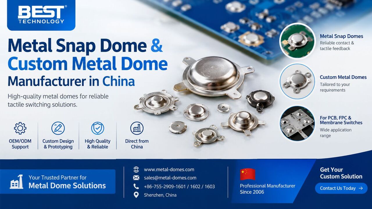 Shenzhen, General, Metal Snap Dome & Custom Metal Dome Manufacturer