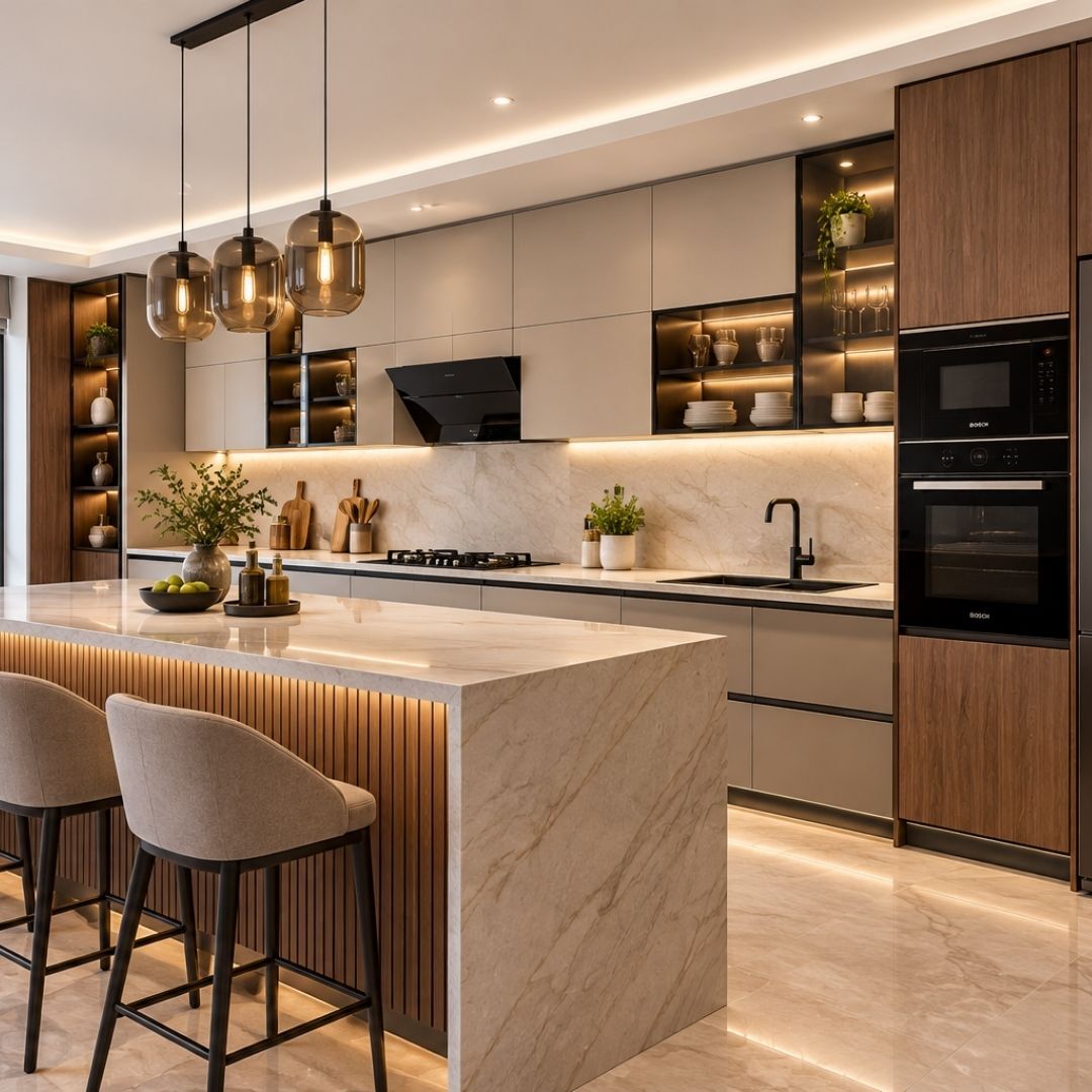 Gurgaon, Interior Design, Luxury Modular Kitchen Gurgaon | Premium Designs By Betula Kitchen