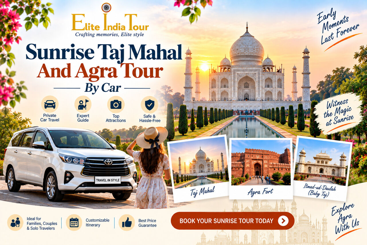 Mumbai, Travel, Sunrise Taj Mahal And Agra Tour By Car