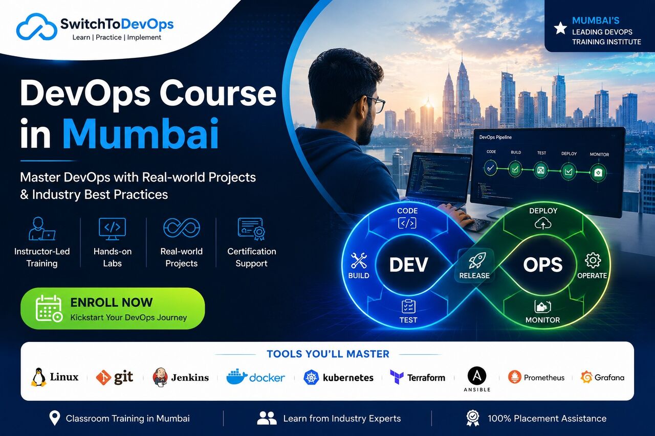 Mumbai, Lessons Offered, DevOps Course In Mumbai | Start Your DevOps Career Today