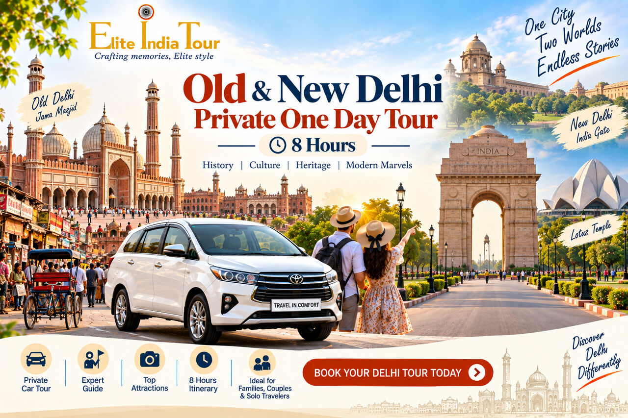 New Delhi, Travel, Old & New Delhi Private One Day Tour &ndash; 8 Hours