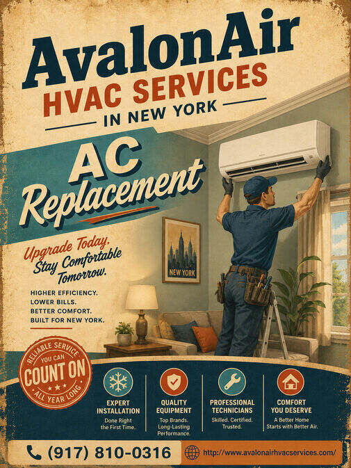New York, Air Conditioners, USD 150,  AvalonAir HVAC Services