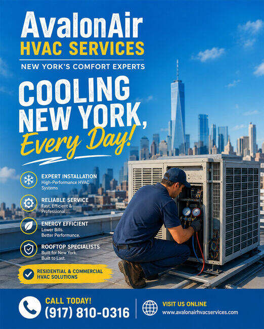 New York, Air Conditioners, USD 150,  AvalonAir HVAC Services
