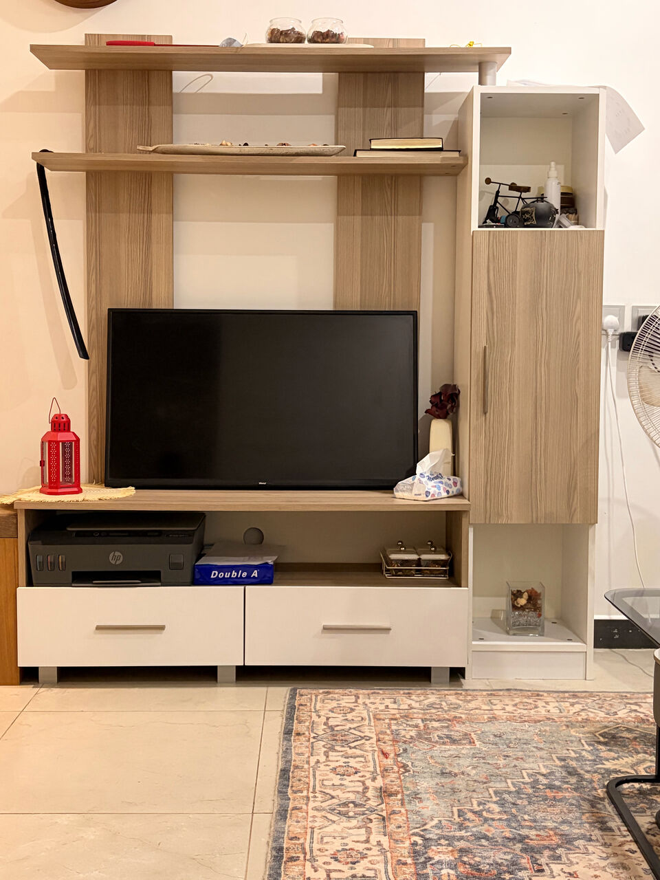 Al Wizarat, Furniture, SAR 450,  Homebox TV Unit With Wansa Brand TV