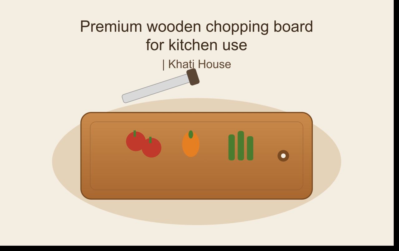 Jaipur, Interior Design, Premium Wooden Chopping Board For Kitchen Use | Khati House