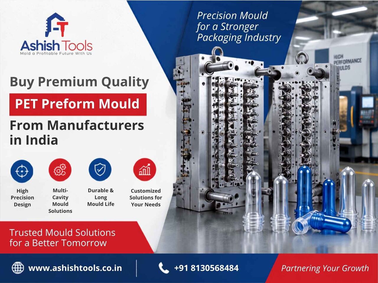 Noida, Industrial Machinery, Buy Premium Quality PET Preform Mould From Manufacturers In India