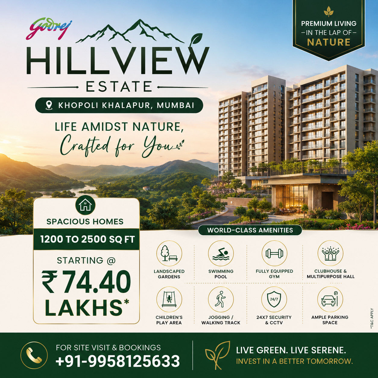 Navi Mumbai, Residential Plots, INR 6500000,  1200 Sq. Feet,  Godrej Plots Khopoli: Your Guide To Premium Land Ownership