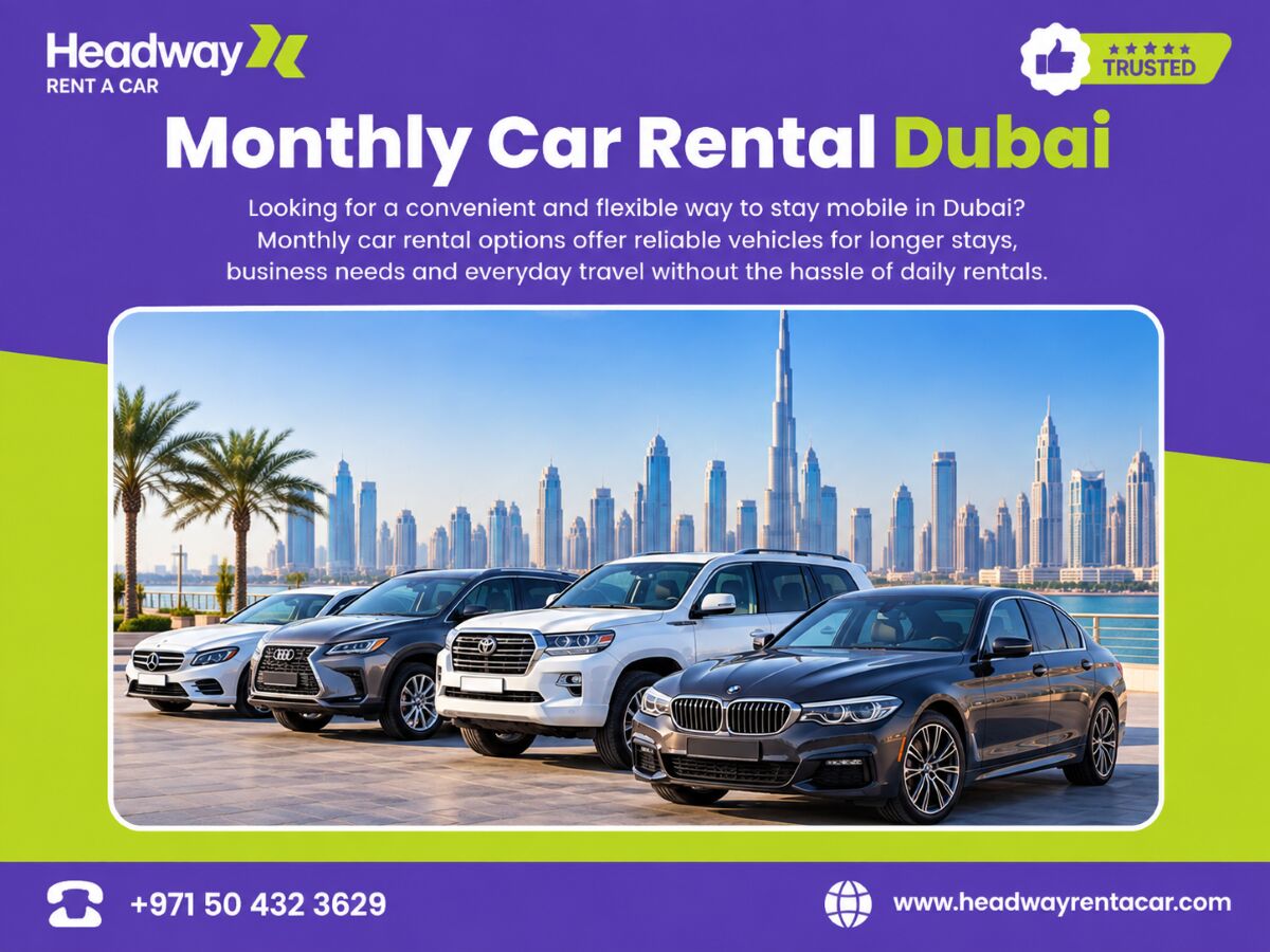 Dubai, Business, Cheap Monthly Car Rental Dubai For Multi-Week Projects