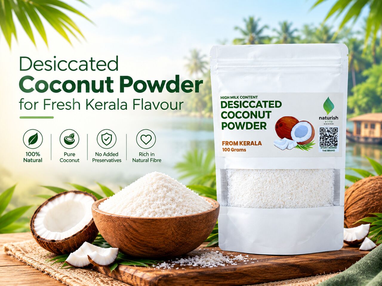 Kerala, Food, INR 223,  Desiccated Coconut Powder For Fresh Kerala Flavour