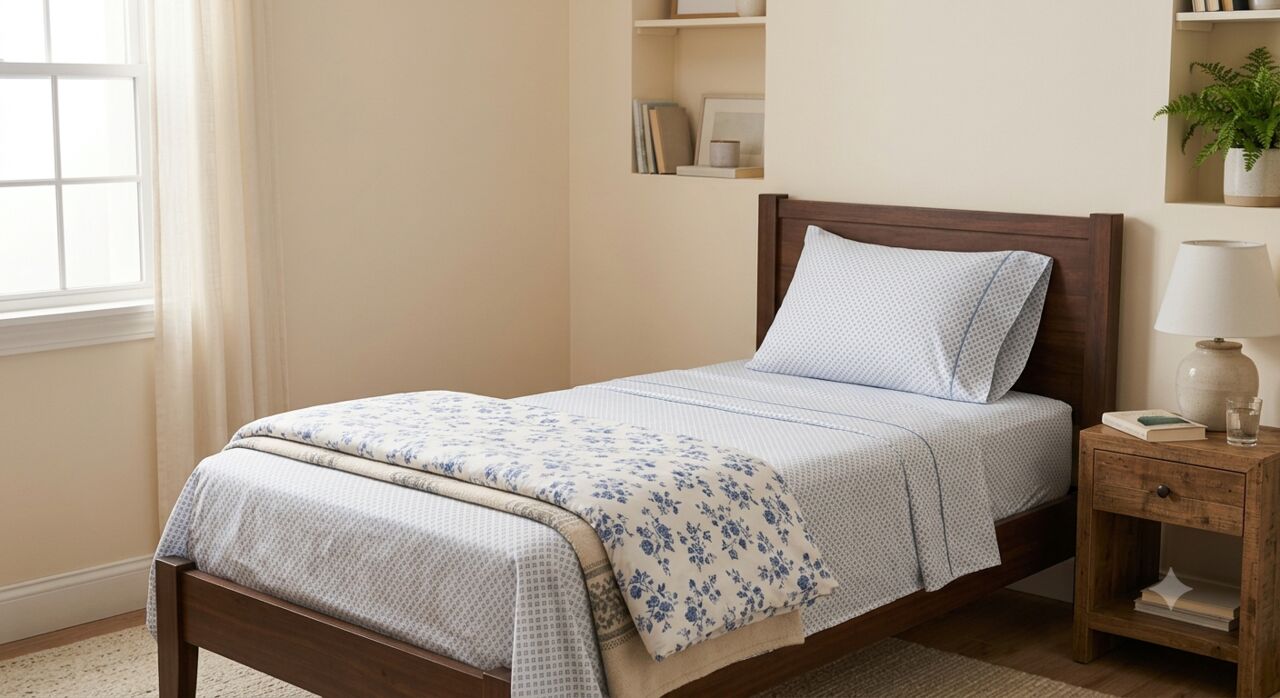 Mumbai, Household Items, INR 1499,  Cotton Sheets Single Bed 90x60 Inch &ndash; Handloom With Pillow Cover