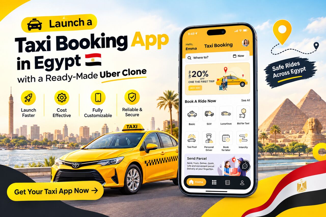 Ahmedabad, Software Development, Launch A Taxi Booking App In Egypt With A Ready-Made Uber Clone
