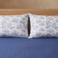INR 1499, Blue Cotton Bedsheet – Breathable & Naturally Dyed