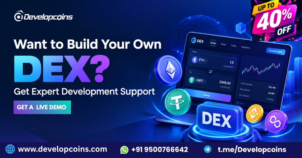 Dubai, Software Development, Want To Build Your Own DEX? Get Expert Development Support