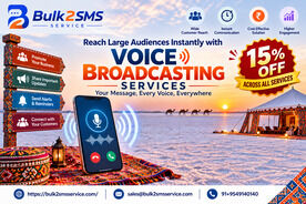 Gurgaon, Marketing, Reach Large Audiences Instantly With Voice Broadcasting Service