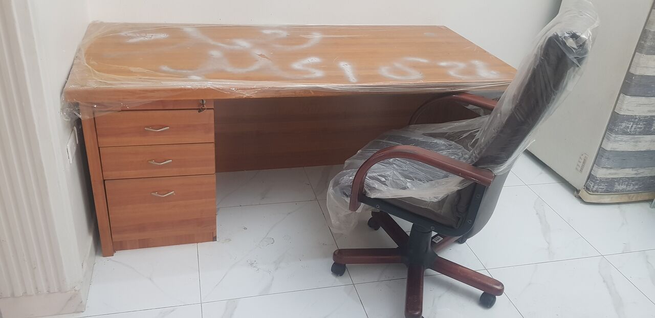 Jeddah, Furniture, SAR 1,  New Unused Office Executive Table, Chairs, Fridge