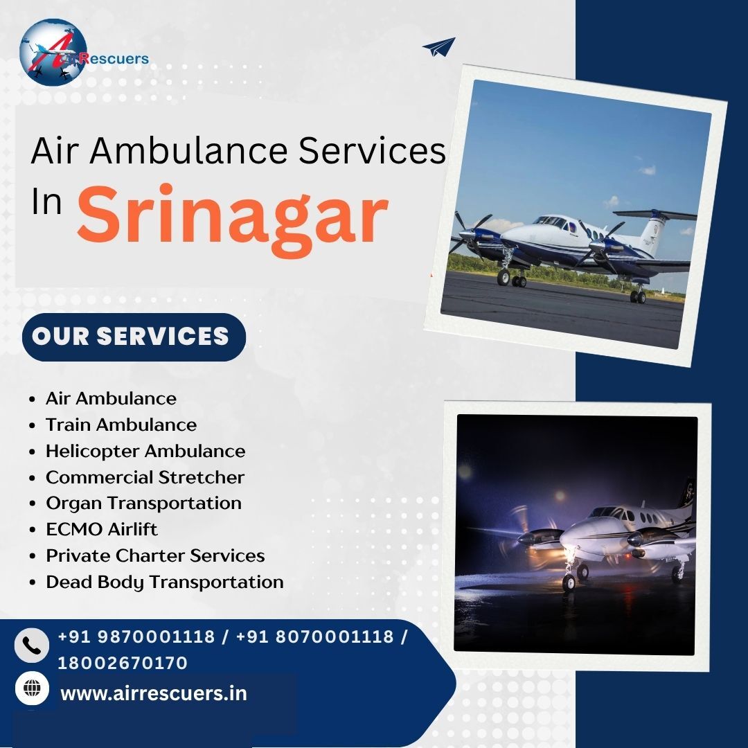 Mumbai, Health & Beauty Items, Medically Equipped Air Ambulance Services In Srinagar