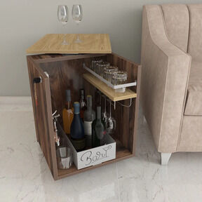 Mumbai, Furniture, INR 7856,  Buy Bar Cabinet For Living Room Online At Studio Kook