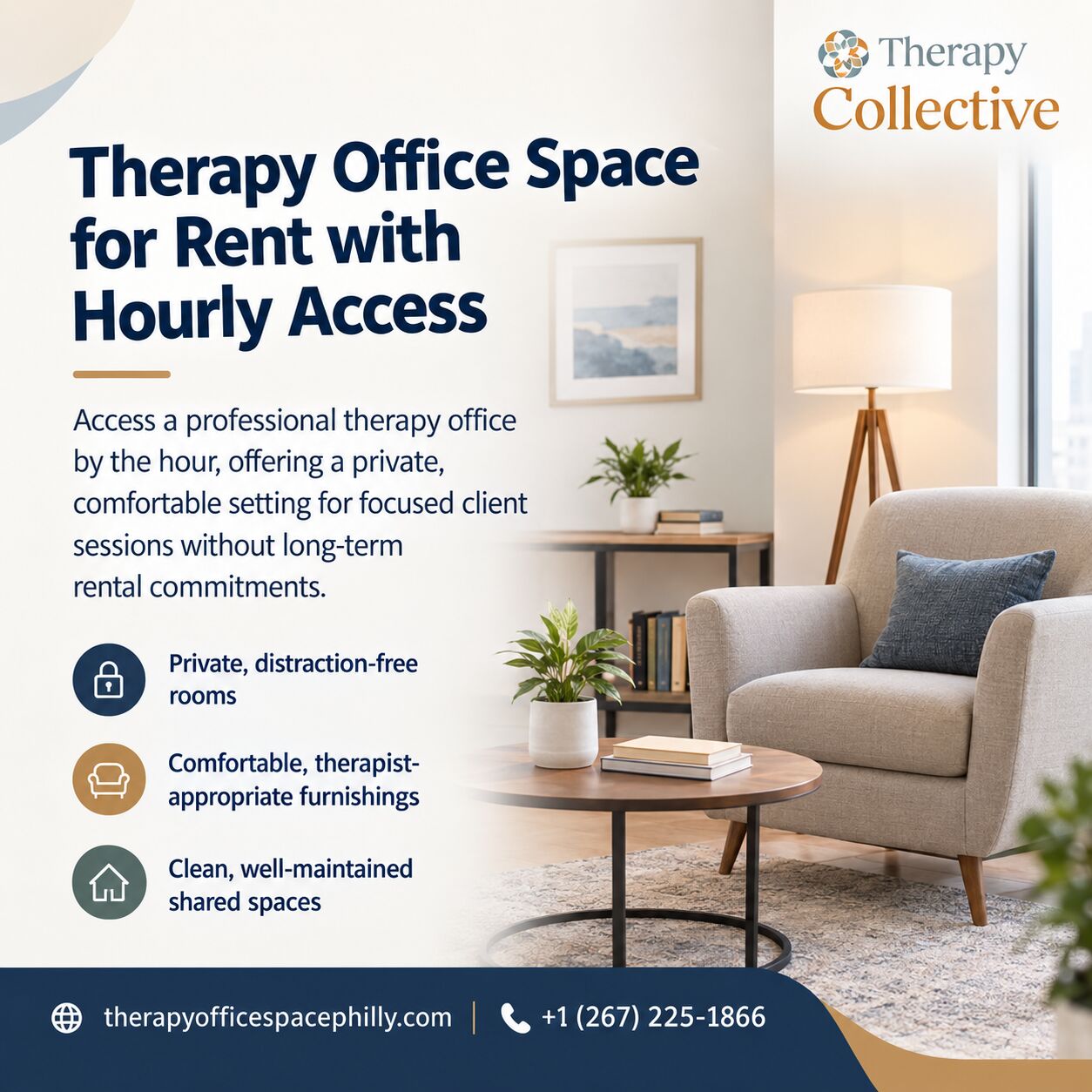New York, Business, Convenient Therapy Office Space For Rent With Hourly Options